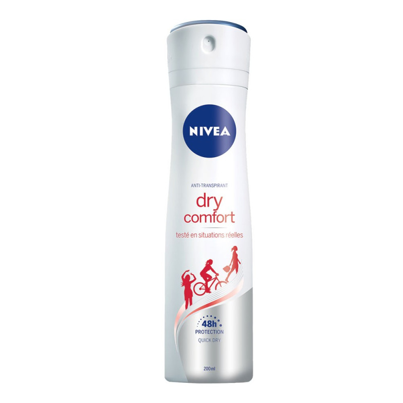 Nivea déodorant antitranspiration femme dry comfort spray 200 ml