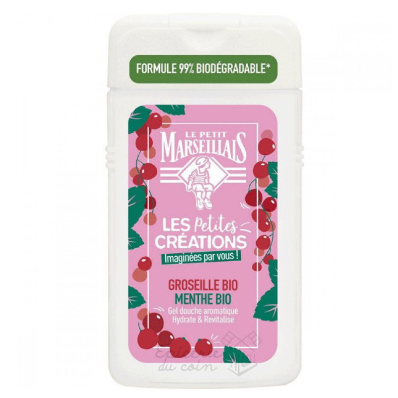 Le petit marseillais gel douche groseille bio et à la menthe bio 250 ml