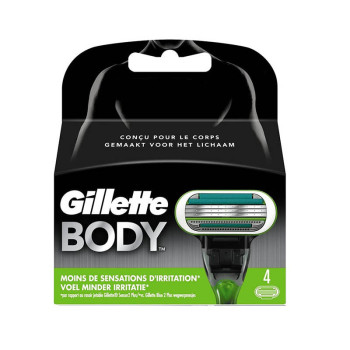 Lames gillette body - 4 pièces