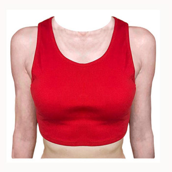 Crop top rouge taille S