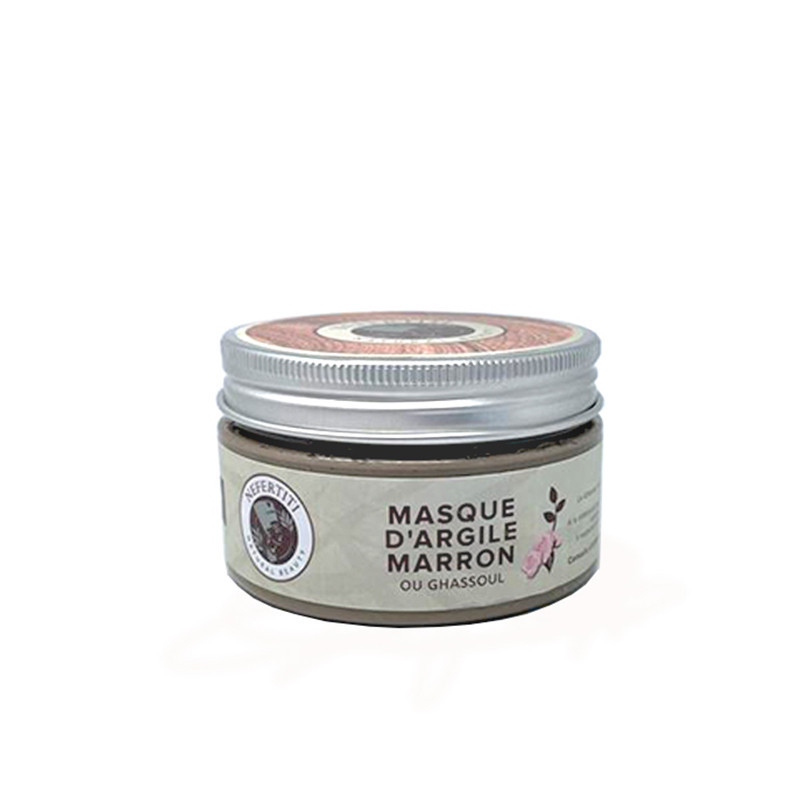 Nefertiti Masque Argile Marron "Ghassoul" 100g