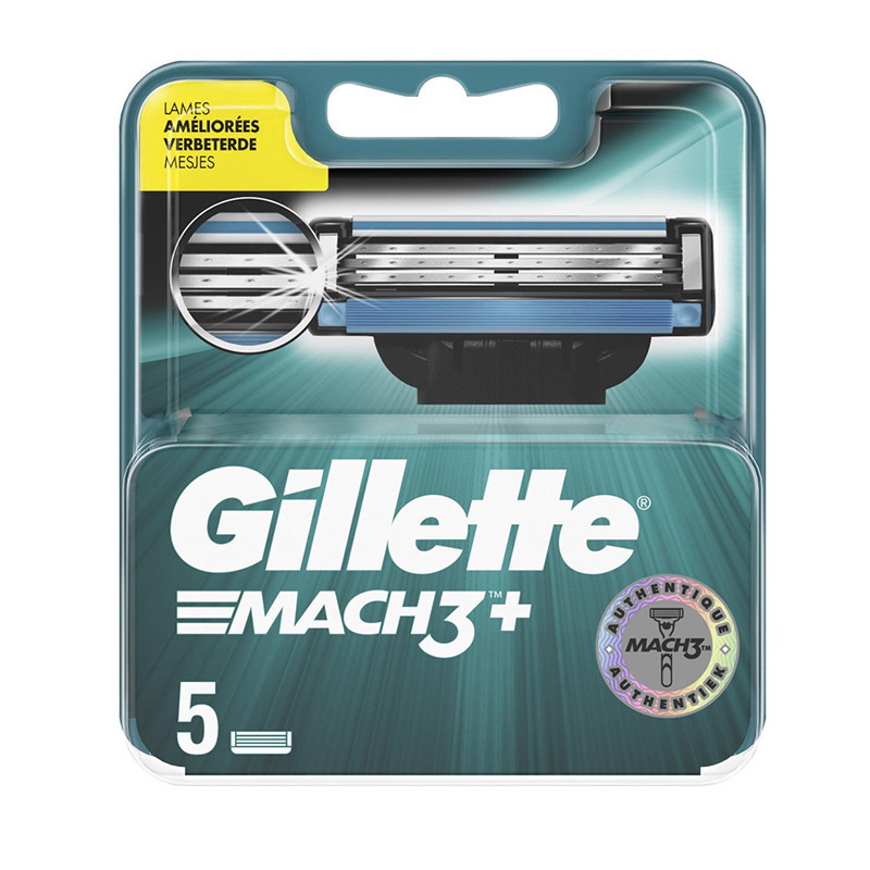 Gillette Lames Mach 3 Plus 5 pièces