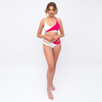 Bikini femme rose et blanc...